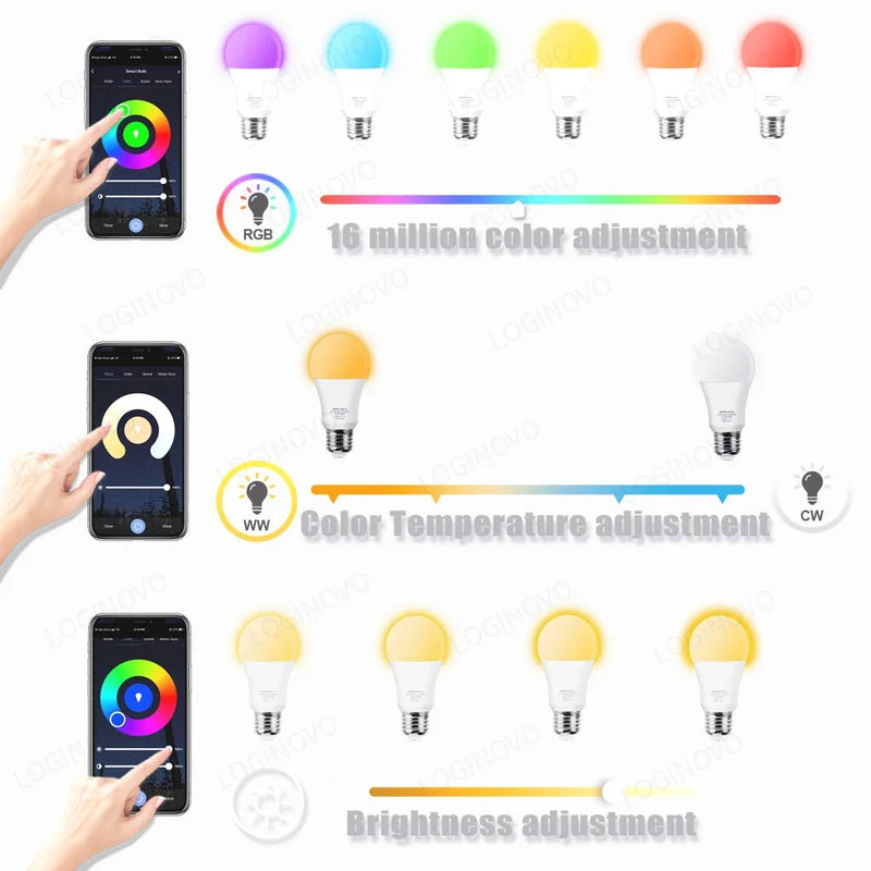 Lâmpada de LED inteligente ALEXA